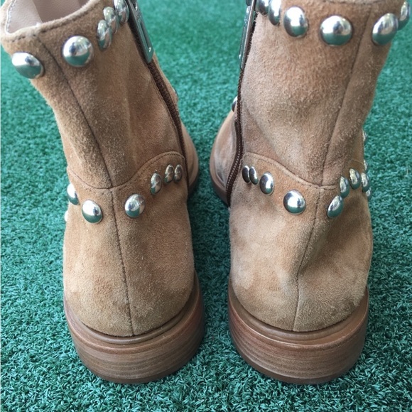 NWT Schutz Margot Boot Suede Hazel Brown 7 - Picture 5 of 11